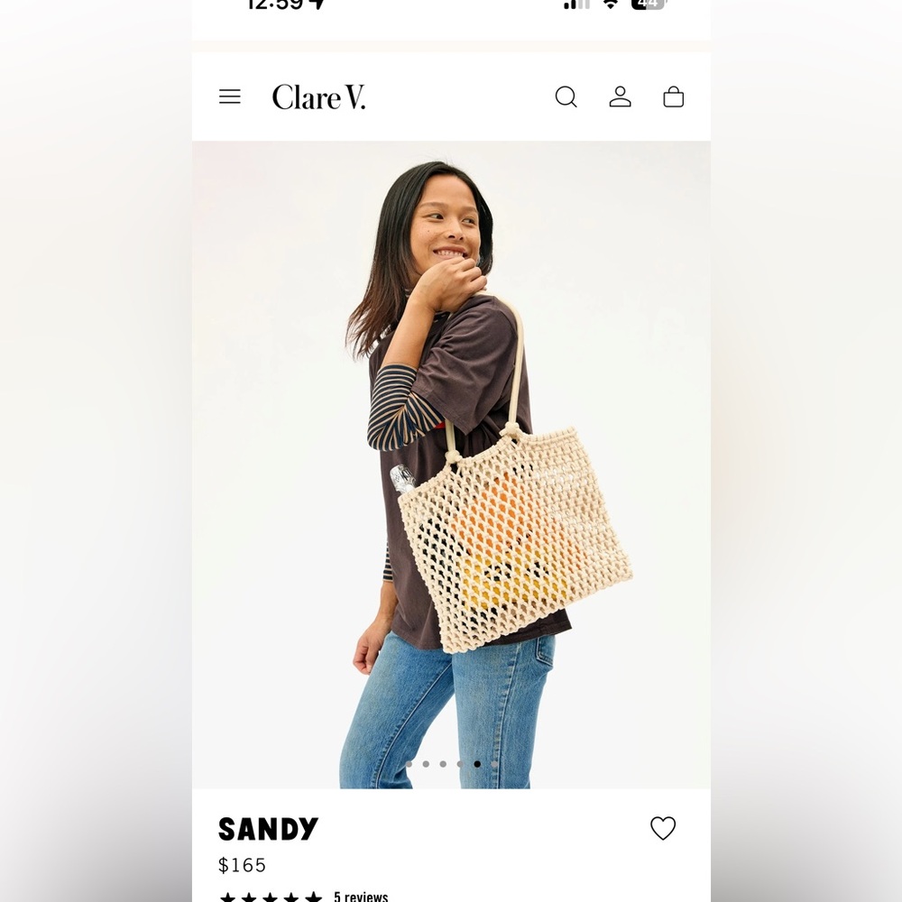 Clare V Sandy Tote Bag - Picture 2 of 6